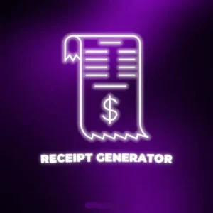 Receipt generator. Generate receipts